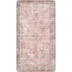 Nuloom Floral Vintage Kitchen Or Laundry Comfort Indoor Mat, 20" X 36", Rust -Interior furniture GUEST 1e4a69fd 4873 4b8e 89bf c32a5cf6a4c2