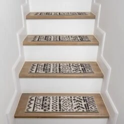 World Rug Gallery Bohemian Design Geometric Non-Slip Stair Treads -Interior furniture GUEST 1f845e99 0e20 47c1 b988 9a5dc224d443
