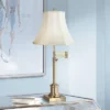 360 Lighting Traditional Swing Arm Desk Table Lamp Adjustable Height 36" Tall Antique Brass Imperial Creme Fabric Bell Shade Living Room -Interior furniture GUEST 1f8c495e b5bb 4b5c a011 15ff5e117bf3