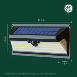 GE Outdoor Security Solar Powered Wall Light Fixture 5CCT -Interior furniture GUEST 200bfe01 d3be 41ca b9c9 1b0c0334c874