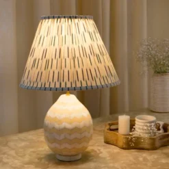 Mela Artisans Ivory Herringbone Table Lamp -Interior furniture GUEST 21d71c74 cae4 43c1 8b60 6a2e87e4d639