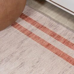 Raita Modern Distressed Stripe Machine-Washable Area Rug - JONATHAN Y -Interior furniture GUEST 228d78ec fe10 4d5d 81c9 6670379784b5