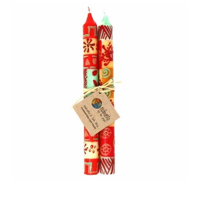 Global Crafts Unscented Hand-Painted Dinner Candles, Set Of 2 11 Global Crafts Unscented Hand-Painted Dinner Candles, Set Of 2 - Image 9