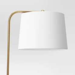 62"x14" New Traditional Downbridge Floor Lamp Brass - Threshold™: ETL Listed, Linen Shade, Metal Body -Interior furniture GUEST 233a1f2e b203 4144 8532 4ad1df9c962a