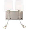 360 Lighting Aoife 17" High Brushed Nickel Double Wall Sconce With Reading Light 2 360 Lighting Aoife 17" High Brushed Nickel Double Wall Sconce With Reading Light -Interior furniture GUEST 23fe8240 10fe 4da1 b7ee a1307e67cb2f