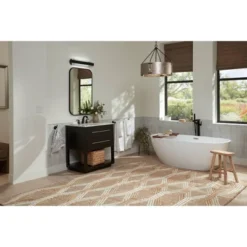 Possini Euro Design Cascadia 23 3/4" High Modern Bathroom Vanity Wall Lamp Light Fixture Mount Over The Sink Mirror LED Black Piastra Glass Shade -Interior furniture GUEST 2543fa2f c1ef 4957 9762 0a789f41446e