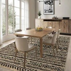 5x7 Washable Rugs Non Slip - Boho Geometric Area Rug For Living Room, Bedroom (Neutral) -Interior furniture GUEST 26fcdeb2 79d1 49bc b3ca a30d4b9e2697
