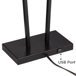 360 Lighting Cole Modern Table Lamps 27" Tall Set Of 2 Black Metal With USB Charging Ports White Rectangular Shade For Bedroom Living Room Bedside 10 360 Lighting Cole Modern Table Lamps 27" Tall Set Of 2 Black Metal With USB Charging Ports White Rectangular Shade For Bedroom Living Room Bedside -Interior furniture GUEST 27d1aa8e d3fb 4128 9f92 988a3383baae