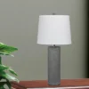 2pc Fangio Lighting Contemporary Column Ceramic Table Lamps Gray -Interior furniture GUEST 28ca1805 2a87 4d5c b0f9 60702e1eb2d6
