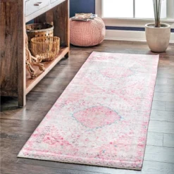 NuLOOM Patsy Vintage Medallion Machine Washable Area Rug