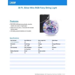 Feit Electric LED Fairy String Lights Multicolored 30 Ft. 100 Lights -Interior furniture GUEST 28e98614 c1d1 452f b855 3617f9f4dc81