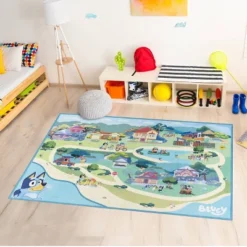 4'x5'9" Bluey Woven Area Rug -Interior furniture GUEST 2979a871 d018 46c5 a7d4 a6a6aab11cef