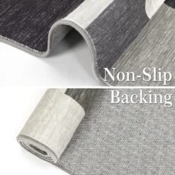 2x6 FT Machine Washable Runner Rug,Modern Geometric Low Pile Non-Slip Hallway, Entryway, Kitchen & Laundry Area Rug, Brown -Interior furniture GUEST 29e02905 2c4d 4591 b176 62eeba0470f0