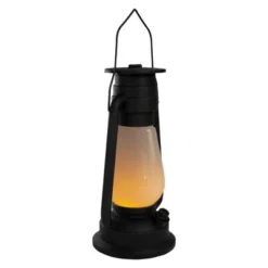 Northlight 12" Black Battery Operated Faux Flame LED Hurricane Lantern 9 Northlight 12" Black Battery Operated Faux Flame LED Hurricane Lantern -Interior furniture GUEST 29f1231f 5b13 4234 a581 9bf199b194aa