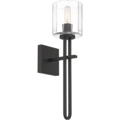 Possini Euro Design Possini Euro Katrina 17 1/2" High Black Wall Sconce Set Of 2 -Interior furniture GUEST 2a2295bb f3b4 47c0 a326 8487f0a6968e