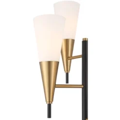 Possini Euro Design Quatro Mid Century Modern Tree Floor Lamp 71" Tall Black Gold Metal 4 Light Frosted Glass Cone Shade For Living Room Bedroom House 13 Possini Euro Design Quatro Mid Century Modern Tree Floor Lamp 71" Tall Black Gold Metal 4 Light Frosted Glass Cone Shade For Living Room Bedroom House -Interior furniture GUEST 2b74941b 60aa 4a94 b028 4f70395f3b39