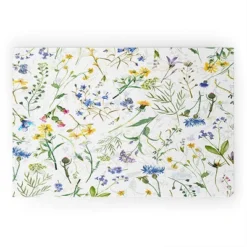 UtArt Scandinavian Midsummer Blue Welcome Mat - Society6 -Interior furniture GUEST 2c623dc8 054b 47c2 af57 f74291c94abc