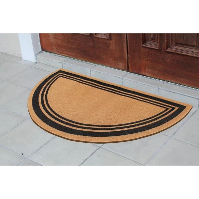 A1HC Coir And PVC Backing Half Round Black Border Flock Door Mat, 30"x60", Anti-Shed Heavy Duty Doormats 6 A1HC Coir And PVC Backing Half Round Black Border Flock Door Mat, 30"x60", Anti-Shed Heavy Duty Doormats - Image 4
