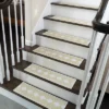 SussexHome Diamond Design Cotton Anti-Slip Stair Treads, 9” X 28“ -Interior furniture GUEST 2e5dc45a 6cee 442b 8491 67620e3fe657