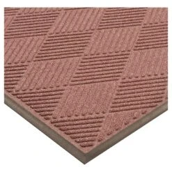 2'x3' Solid Diamond Doormat Burgundy/Black - HomeTrax -Interior furniture GUEST 2e614497 726c 495d a83d aa5a408ce894