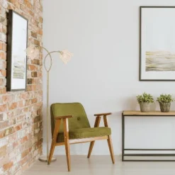 61" Meg Brushed Gold Metal Candlestick Floor Lamp With Rattan Shades - River Of Goods 13 61" Meg Brushed Gold Metal Candlestick Floor Lamp With Rattan Shades - River Of Goods -Interior furniture GUEST 2f029daf 4122 4316 b8cb a2bafc8f60ee