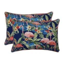 Flamingo 2pc Rectangular Outdoor Throw Pillow Set Blue - Pillow Perfect 9 Flamingo 2pc Rectangular Outdoor Throw Pillow Set Blue - Pillow Perfect -Interior furniture GUEST 2f0f336c 6689 4f58 a5f5 6fffd8e580c2