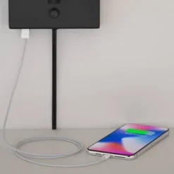 360 Lighting Lanett Modern Swing Arm Wall Lamps Set Of 2 Black Plug-in Light Fixture With USB Charging Port White Lamp Shade For Bedroom Living Room -Interior furniture GUEST 30362338 d9a9 425d 9379 3160e124cc9f