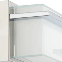 Possini Euro Design Jada Modern Wall Lights Set Of 2 Chrome Silver Hardwire 4" Light Bar LED Fixture White Glass For Bedroom Bathroom Living Room Home -Interior furniture GUEST 3058ea9b e924 4594 b21f 0229d744d47e