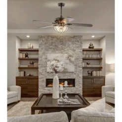 52" LED Bronze Crystal Ceiling Fan With Remote Oil Rubbed Bronze - Jonathan Y -Interior furniture GUEST 3074aa65 5ab6 4f7f b0ac 01f39eb1ed0a