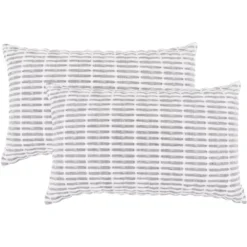 KAF Home Pleated Please Pillow Cover 12 X 20-inch 100-Percent Cotton | Set Of 2 Pillow Covers -Interior furniture GUEST 3345702c 04c5 4745 951f 0d6698185c0c