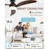 Sofucor 52" Smart Ceiling Fan, Indoor/Outdoor Ceiling Fans With Lights And Remote, Compatible With Alexa/Google/App -Interior furniture GUEST 339b013c b746 4106 8dfa f16baf7f92f2