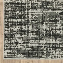 Trinity Distressed Abstract Patio Area Rug Black/Beige - Captiv8e Designs -Interior furniture GUEST 33a48bfa 3de4 4acc 95ab 66b062e19c2a