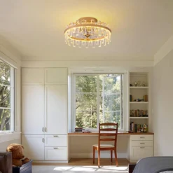 Ludomide 19" Modern Crystal Flush Mount Ceiling Fan With Lights And Remote, Luxury Gold Crystal Cage Low Profile Ceiling Fan For Bedroom 18 Ludomide 19" Modern Crystal Flush Mount Ceiling Fan With Lights And Remote, Luxury Gold Crystal Cage Low Profile Ceiling Fan For Bedroom -Interior furniture GUEST 343c2cbf 2d78 4d8c a148 49a76ee39a87