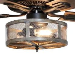 52" Oil Rubbed Bronze Wi-Fi Smart Lighted Ceiling Fan - River Of Goods: Remote & Reversible Blades -Interior furniture GUEST 34922ef3 7265 4341 b3dd 4c3027f6916a