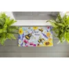 Evergreen Bright Flowers And Bumblebees Embossed Floor Mat- 30x18 In Fade And Weather Resistant Outdoor Floor Mat -Interior furniture GUEST 3498d082 cd8d 4dd6 87b8 001974bfc5d4