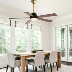 Bella Depot 52" Modern Ceiling Fan With Dimmable LED Light And Remote Control 6-speed Reversible Fan -Interior furniture GUEST 351b7ea3 753d 43ab bd3d 33a19d54a830