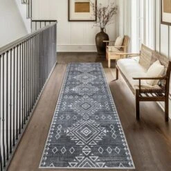 Vintage Rug Bohemian Geometric Area Rug Non Slip Machine Washable Rug -Interior furniture GUEST 361a19cc 5ad2 481c ad2d ec66440f5f7e