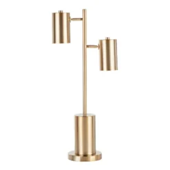 Cannes Contemporary/Glam Table Lamp With Metal Shade White (Includes LED Light Bulb) - LumiSource -Interior furniture GUEST 3695b9c8 cf68 43ef 99fa e8043d8b560b