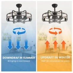 Ludomide Vintage 25" Black Caged Chandelier Ceiling Fan With Lights And Remote For Bedroom 18 Ludomide Vintage 25" Black Caged Chandelier Ceiling Fan With Lights And Remote For Bedroom -Interior furniture GUEST 36d386bb 8275 4ecb 8d7b 781ab3624c60