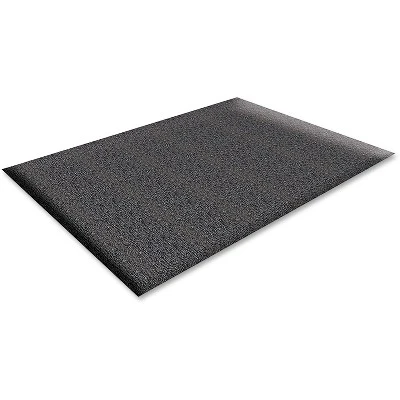 2' Round Rectangle Solid Rubber Floor Mat Black - Genuine Joe 3 2' Round Rectangle Solid Rubber Floor Mat Black - Genuine Joe