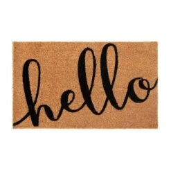 Flash Furniture Harbold 18" X 30" Indoor/Outdoor Coir Doormat With Hello Message And Non-Slip Backing -Interior furniture GUEST 37283c46 c28f 43d4 ad37 b1b5e3049559