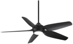 52" Casa Vieja Modern Industrial Indoor Outdoor Ceiling Fan With LED Light Remote Control Matte Black Damp Rated For Patio Exterior House Porch Gazebo -Interior furniture GUEST 37f562fc 05db 4d13 8690 9a5233d9e070