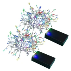 Lumabase 2ct Battery Operated LED Firecracker Fairy String Lights Multicolor