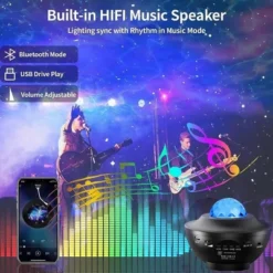 MOVSSOU Star Projector Bluetooth Speaker With Remote -Interior furniture GUEST 390c9ff5 7708 4e9b 8114 f4da4a456cf7