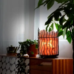 Pillar Salt Table Lamp - Himalayan Glow: Handcrafted, 100% Pure Crystals, Modern Decor, E12, No Assembly Required -Interior furniture GUEST 39623617 b132 4fd3 acf8 72961f7572fa