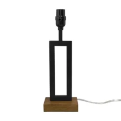 Weston Window Small Lamp Base Black - Threshold™: Modern Rectangle, No Assembly Required, ETL Listed -Interior furniture GUEST 3cfd56e6 2f46 4ea2 bad2 90d01513285f