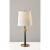 Francis Table Lamp Black - Adesso: Mid-Century Modern Design, Off-White Shade, 29" Height -Interior furniture GUEST 3e3e886b 9eb4 47d9 8c5a f654cdd20d46