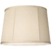 Springcrest Medium Round Softback Off-White Tapered Drum Lamp Shade 12" Top X 14" Bottom X 10" High (Spider) Replacement With Harp And Finial -Interior furniture GUEST 3e6ba32a be18 448c 8411 84389115681a
