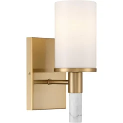 Possini Euro Design Possini Euro Lucius 11" High Soft Gold And White Marble Wall Sconce -Interior furniture GUEST 3e74d53d 63e6 42a9 8e4f b3ffeb7eae3a