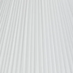 Springcrest Set Of 2 Pleated Empire Lamp Shades White Medium 7" Top X 16" Bottom X 11.25" High Spider With Harp And Finial Fitting